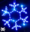 Obrázok z Vianočné LED osvetlenie vonkajšie, vločka 37cm s FLASH