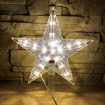 Obrázok z Veľká LED vianočná hviezda na stromček - 22 cm