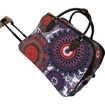 Obrázok z Taška, kabelka na kolieskach s teleskopickým madlom - Kvetinový vzor